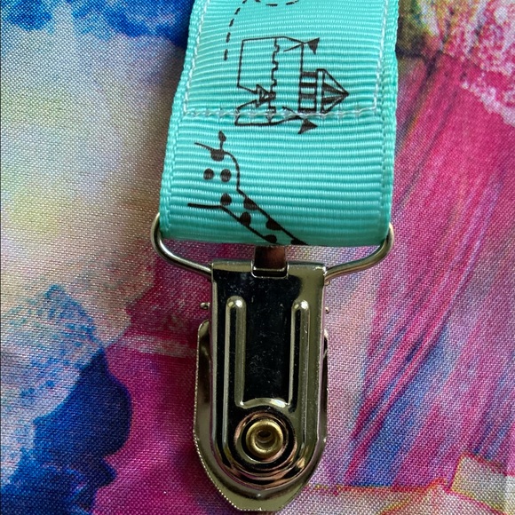 NIP Set 5 Pacifier Teething Ribbon Baby Clips 9”L - Picture 5 of 14